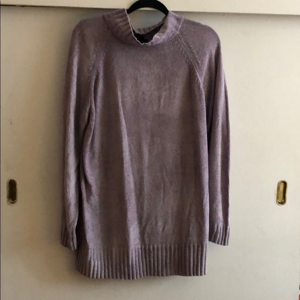 Purple turtle neck
